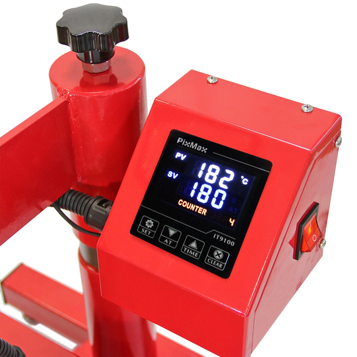 Cortador de vinil LED com prensa térmica giratória de 38 cm e software