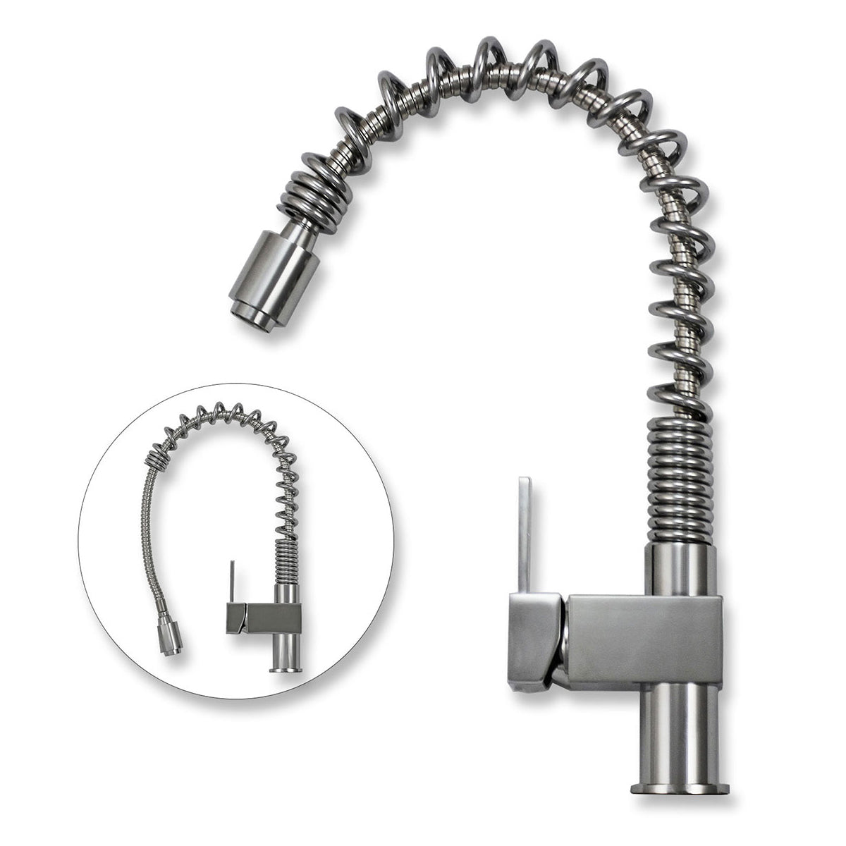 Pia de aço Kukoo e torneira Rainbow