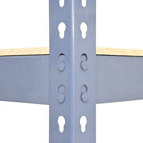 10 x prateleiras de metal Q-Rax, cinza, 120 x 50 x 180 cm