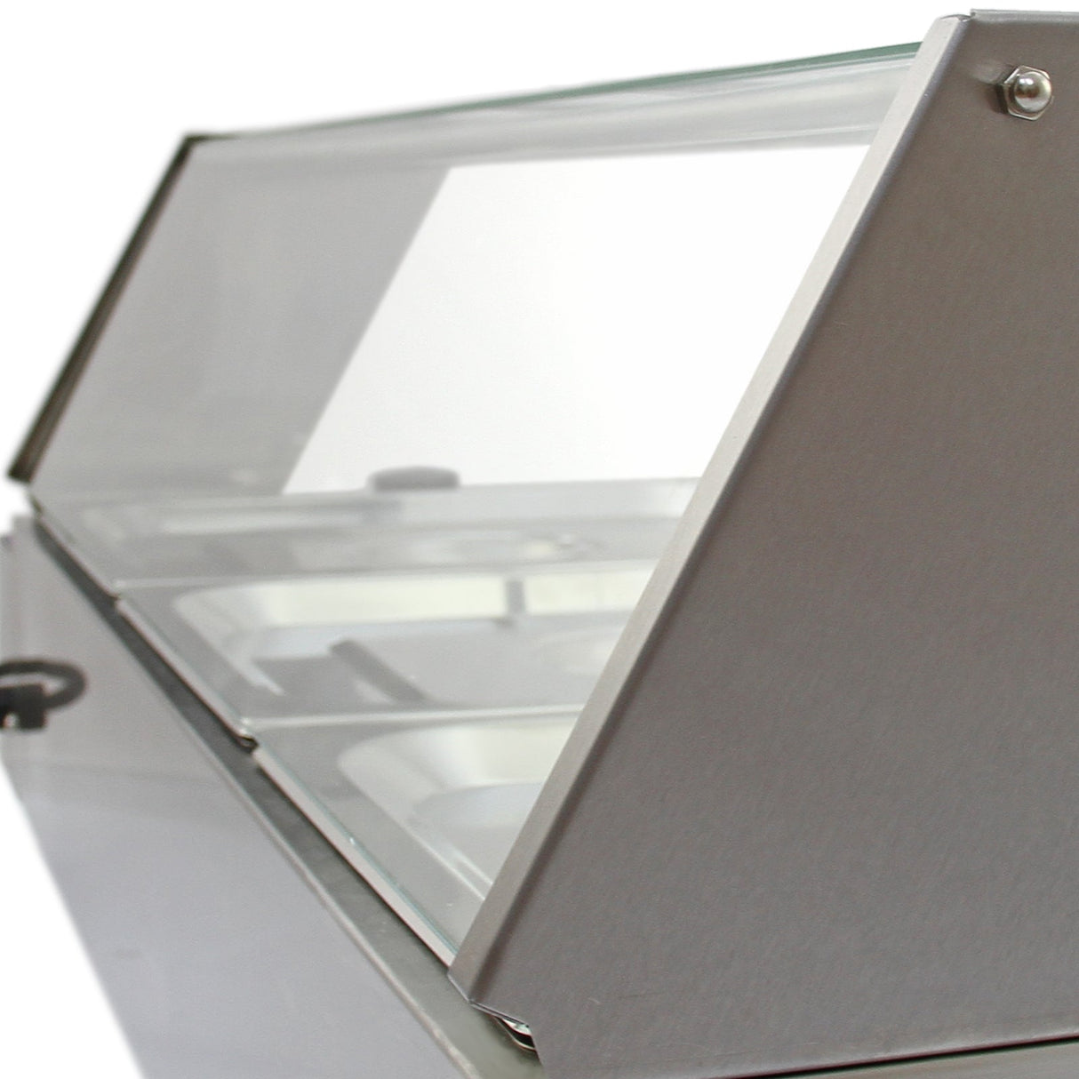 Expositor Banho Maria com 4 Panelas de Aço Inoxidá vel