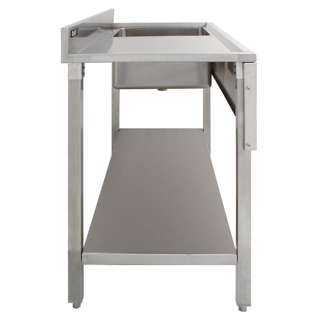 Pia comercial KuKoo com escorredor á… esquerda