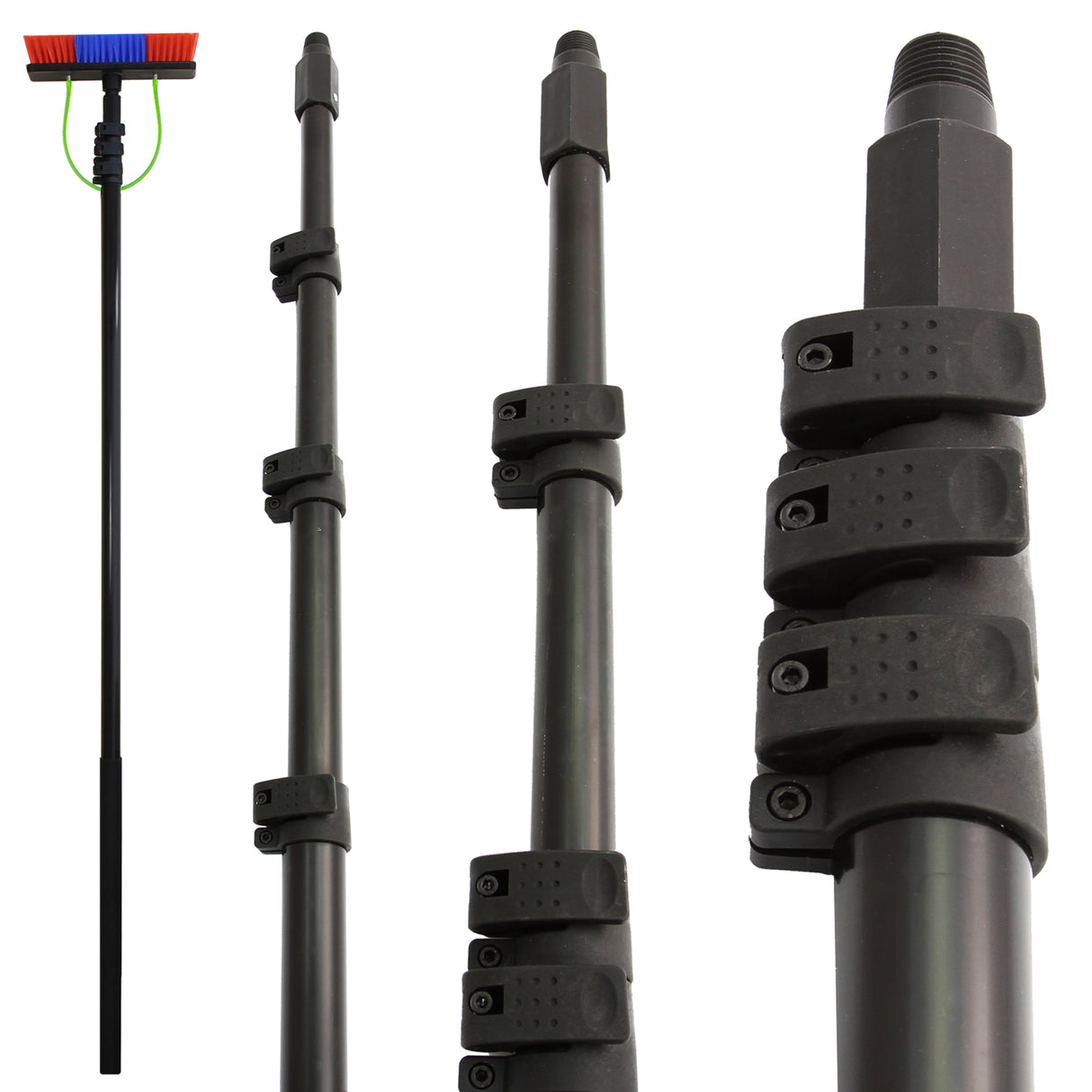 Lança Telescópica de 20 Pés com Carrinho de Água de 30 Litros e Acessórios