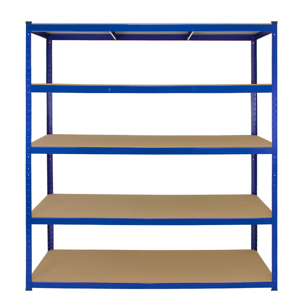 Monster Racking T-Rax 5 x prateleiras de armazenamento extra largas, azul, 160 cm de largura, 60 cm de profundidade