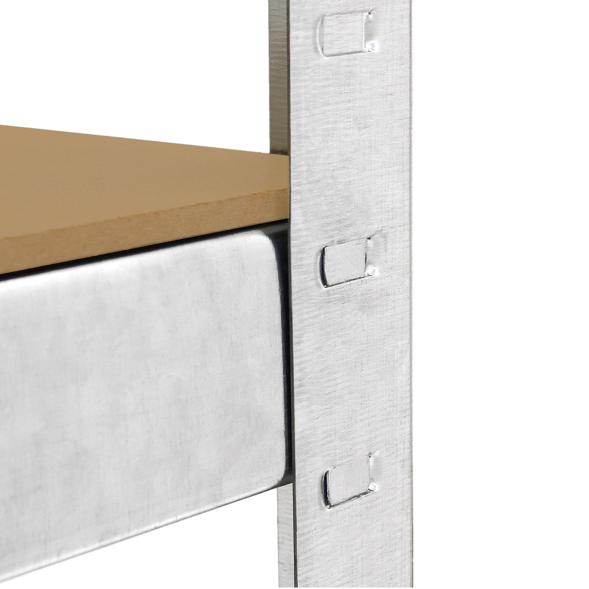 10 Prateleiras de Aço Galvanizado Galwix Sem Parafusos Cinza de 90cm