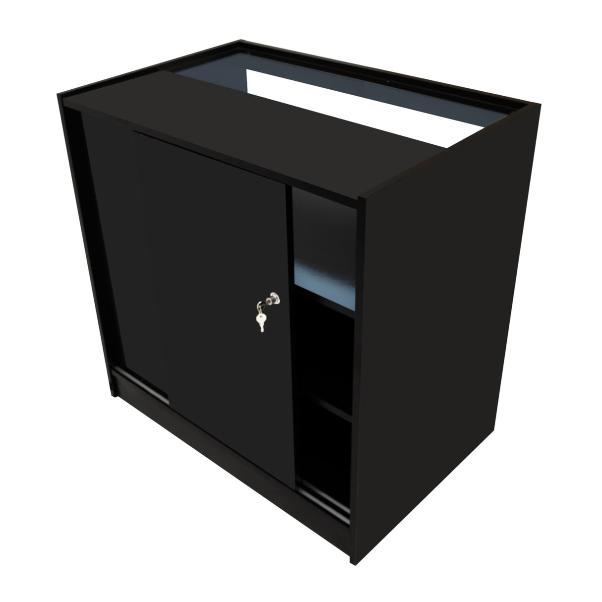 Balcão Comercial com Luz LED B900 – Preto