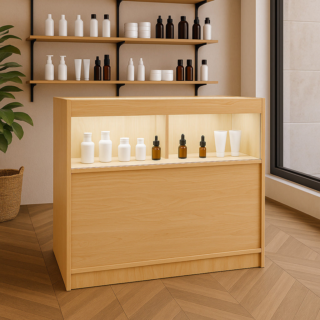 Balcão Comercial com Luz LED B900 – cor Maple