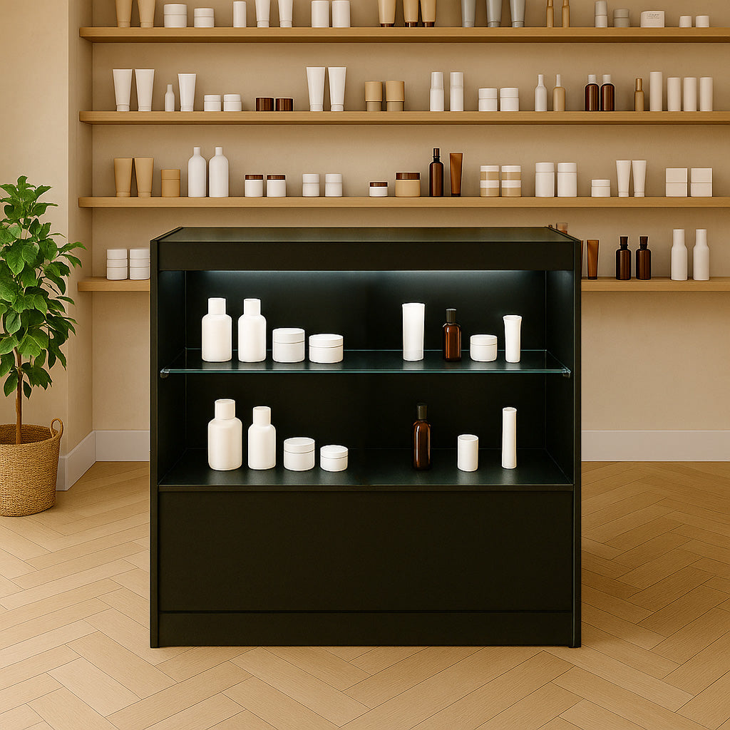 Balcão Comercial com Luz LED C900 – Preto