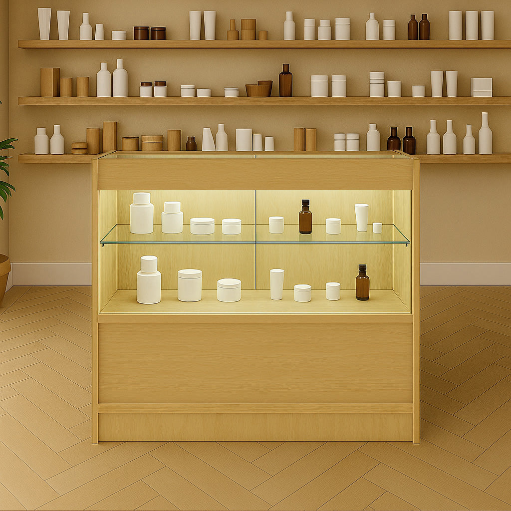 Balcão Comercial com Luz LED C900 – cor Maple