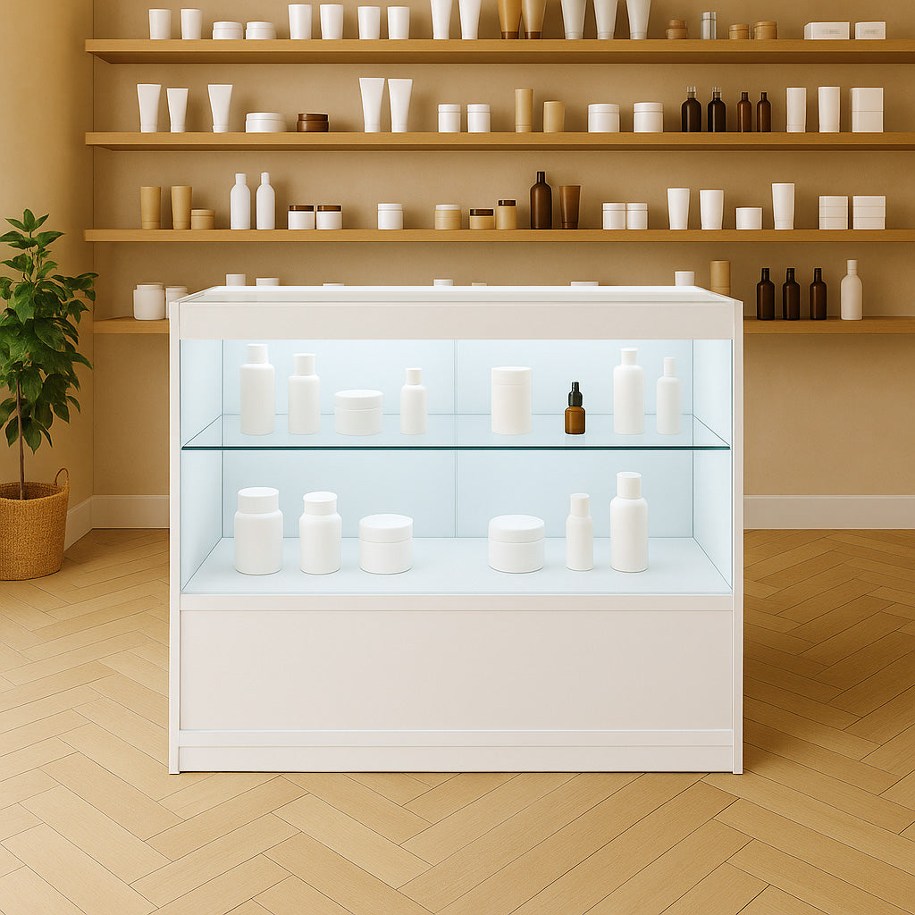 Balcão Comercial com Luz LED C900 – Branco