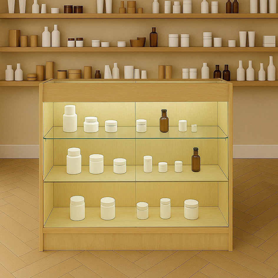 Balcão Comercial com Luz LED K900 – cor Maple