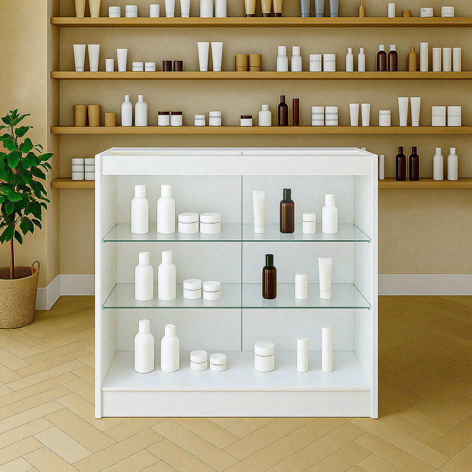 Balcão Comercial com Luz LED K900 – Branco