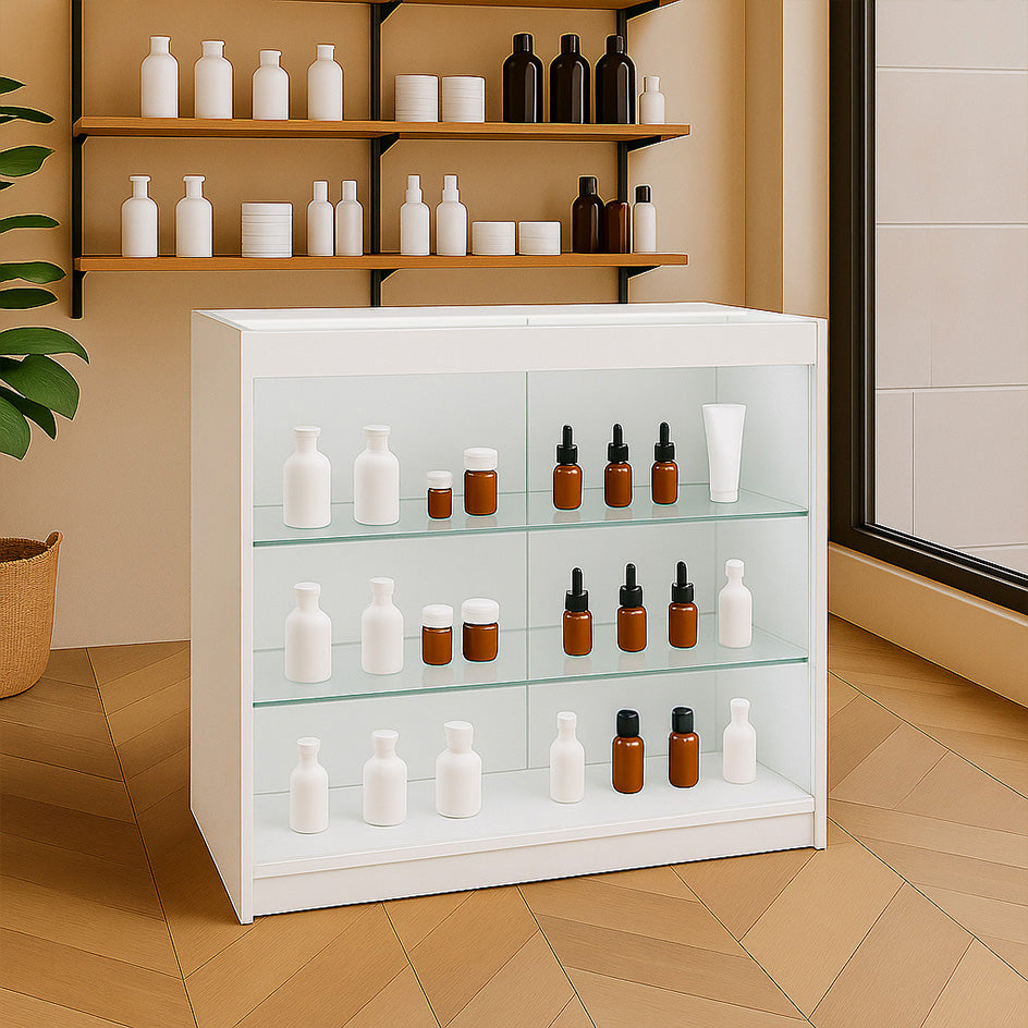 Balcão Comercial com Luz LED K900 – Branco