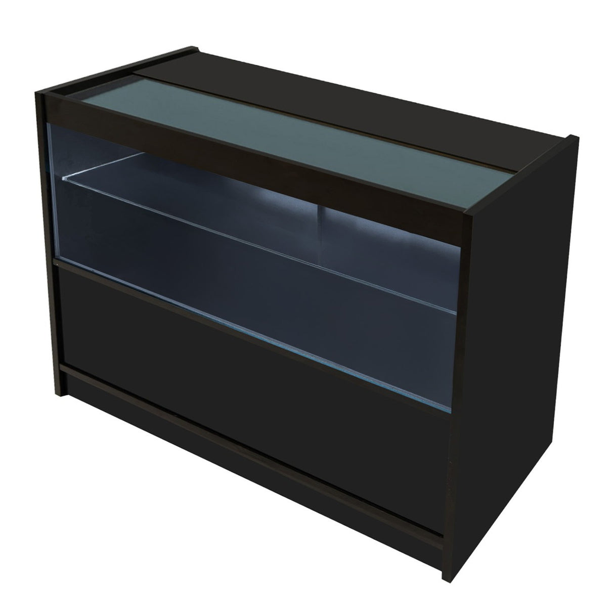 Balcão Comercial com Luz LED C1200 – Preto