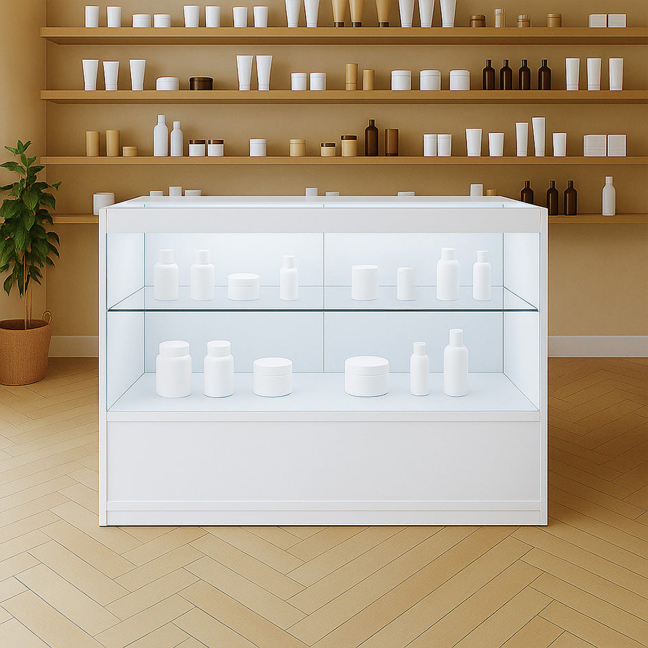 Balcão Comercial com Luz LED C1200 – Branco