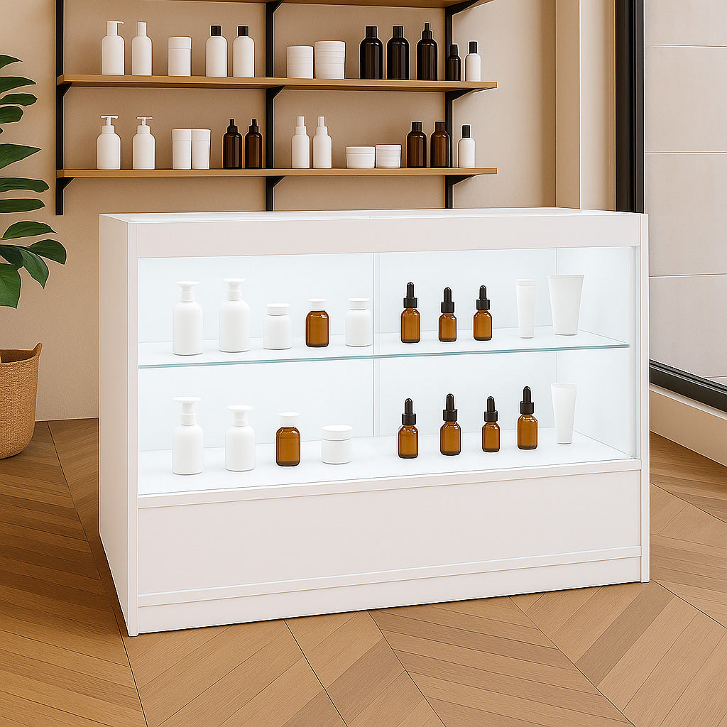 Balcão Comercial com Luz LED C1200 – Branco