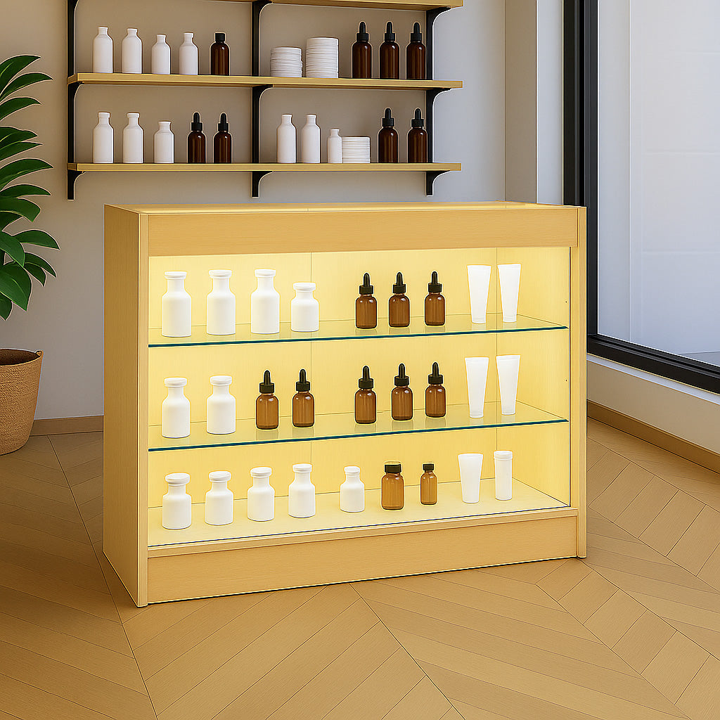 Balcão Comercial com Luz LED K1200 – Cor Maple