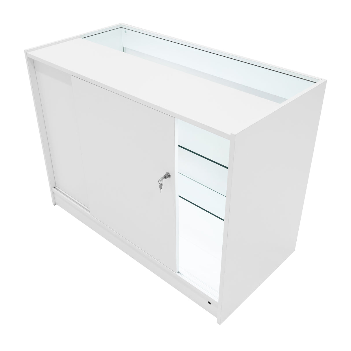 Balcão Comercial com Luz LED K1200 – Branco