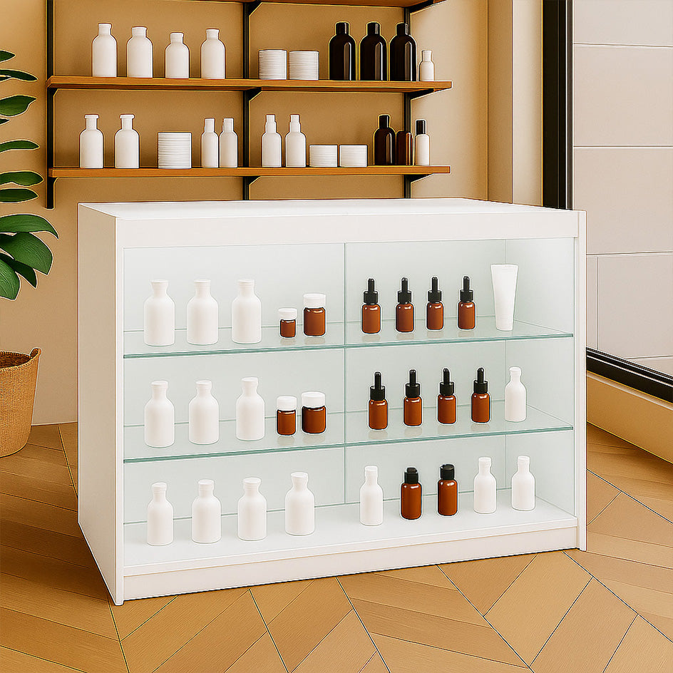 Balcão Comercial com Luz LED K1200 – Branco