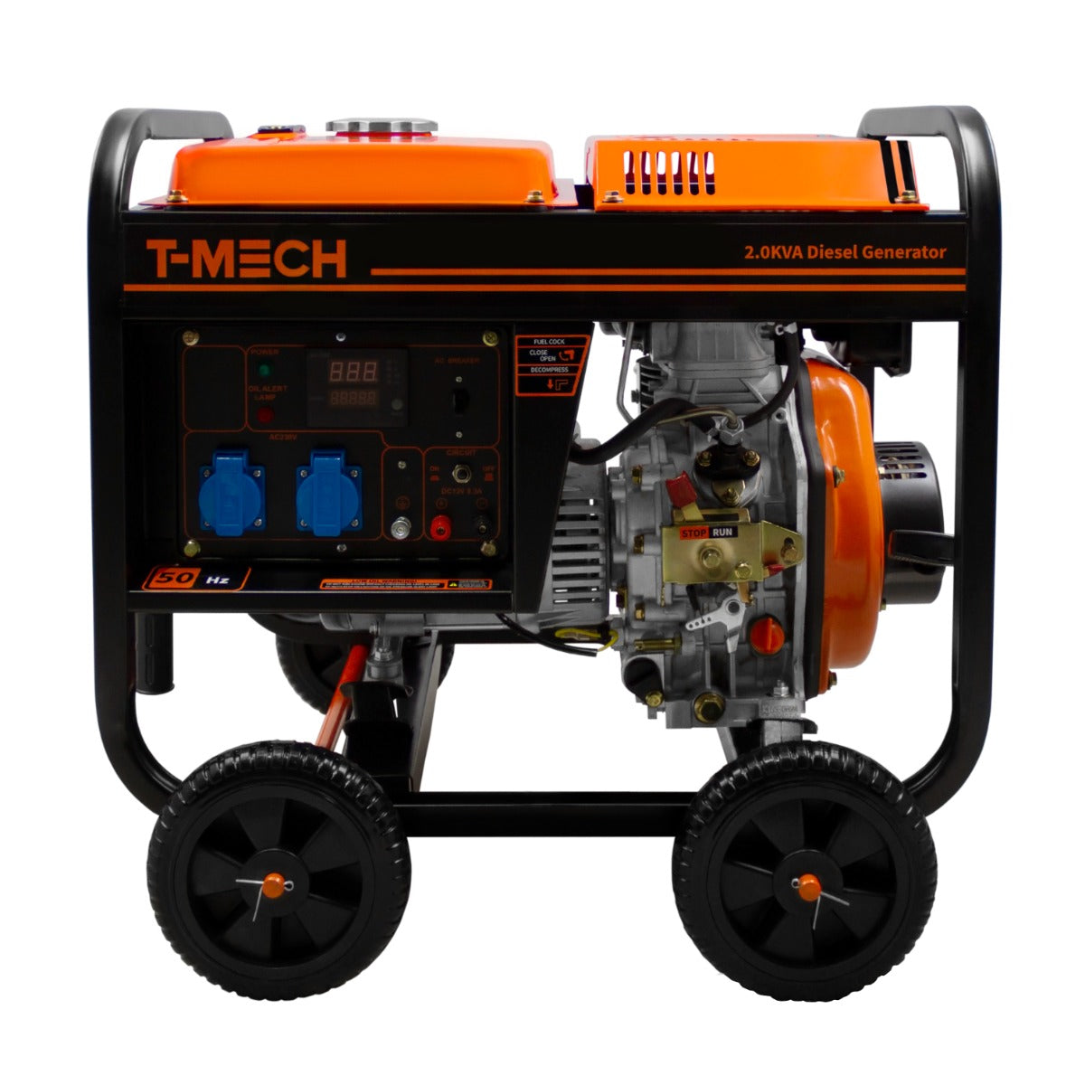 Gerador diesel de estrutura aberta T-Mech 2kVA