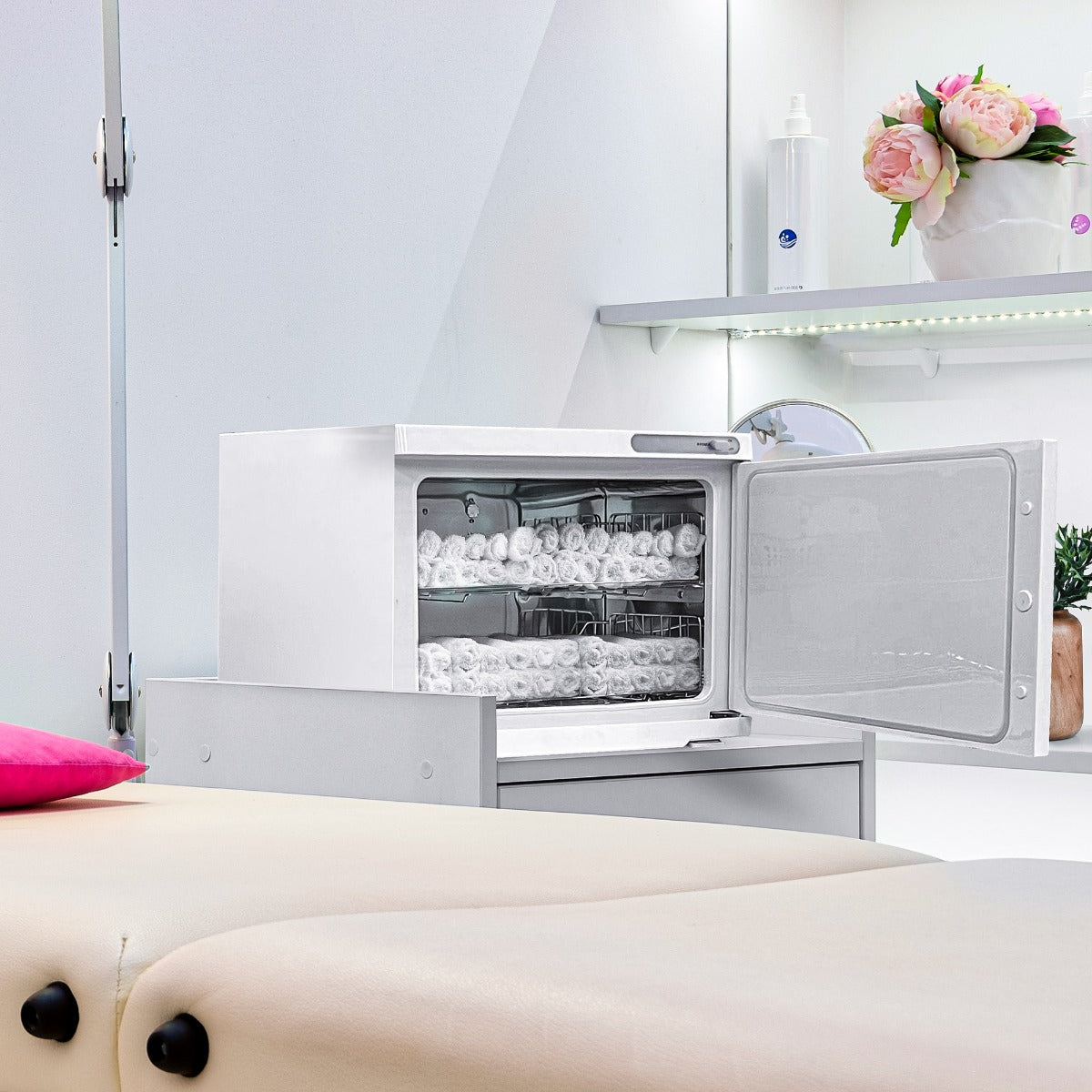 Secador de toalhas elétrico aquecedor de toalhas branco