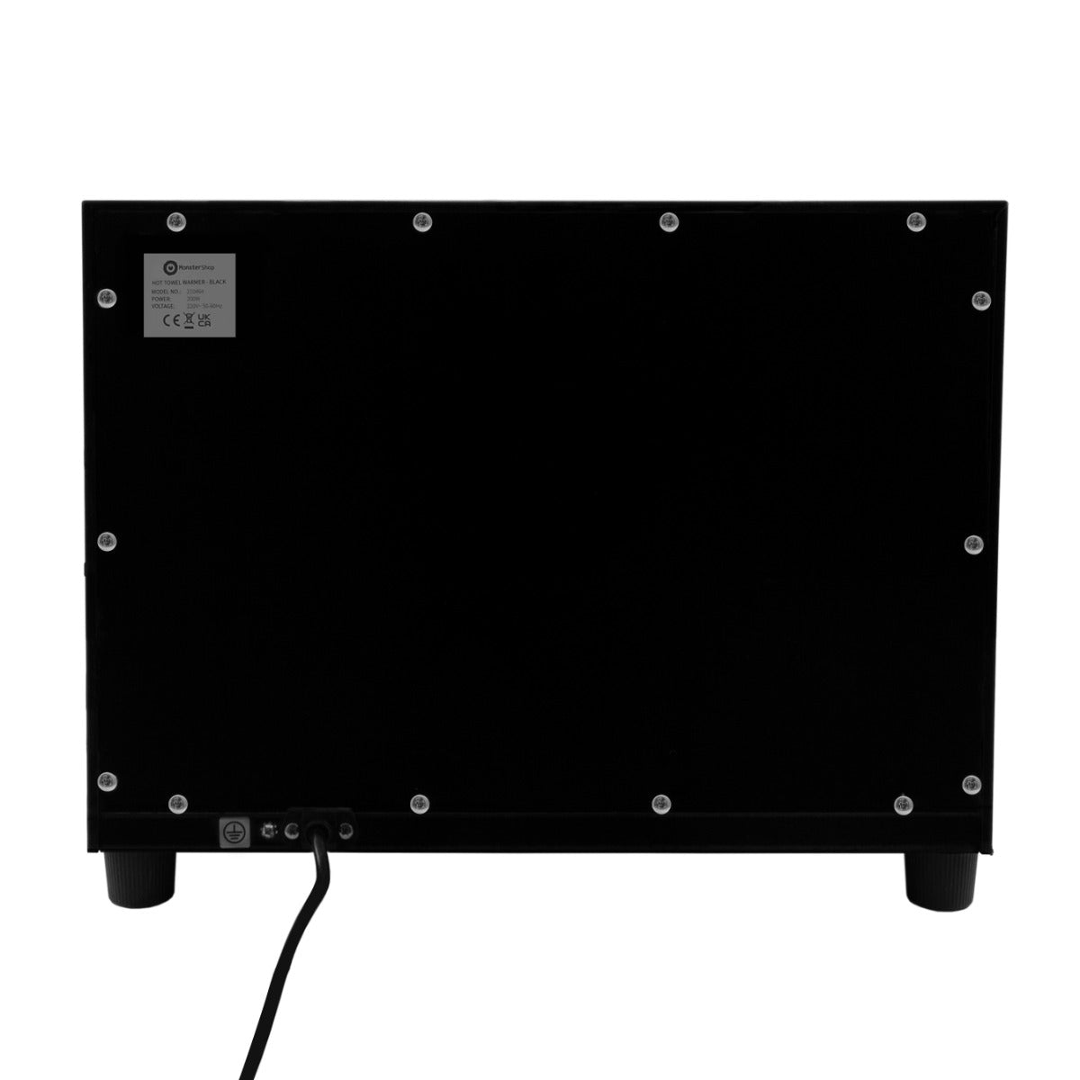 Secador de toalhas elétrico aquecedor de toalhas preto