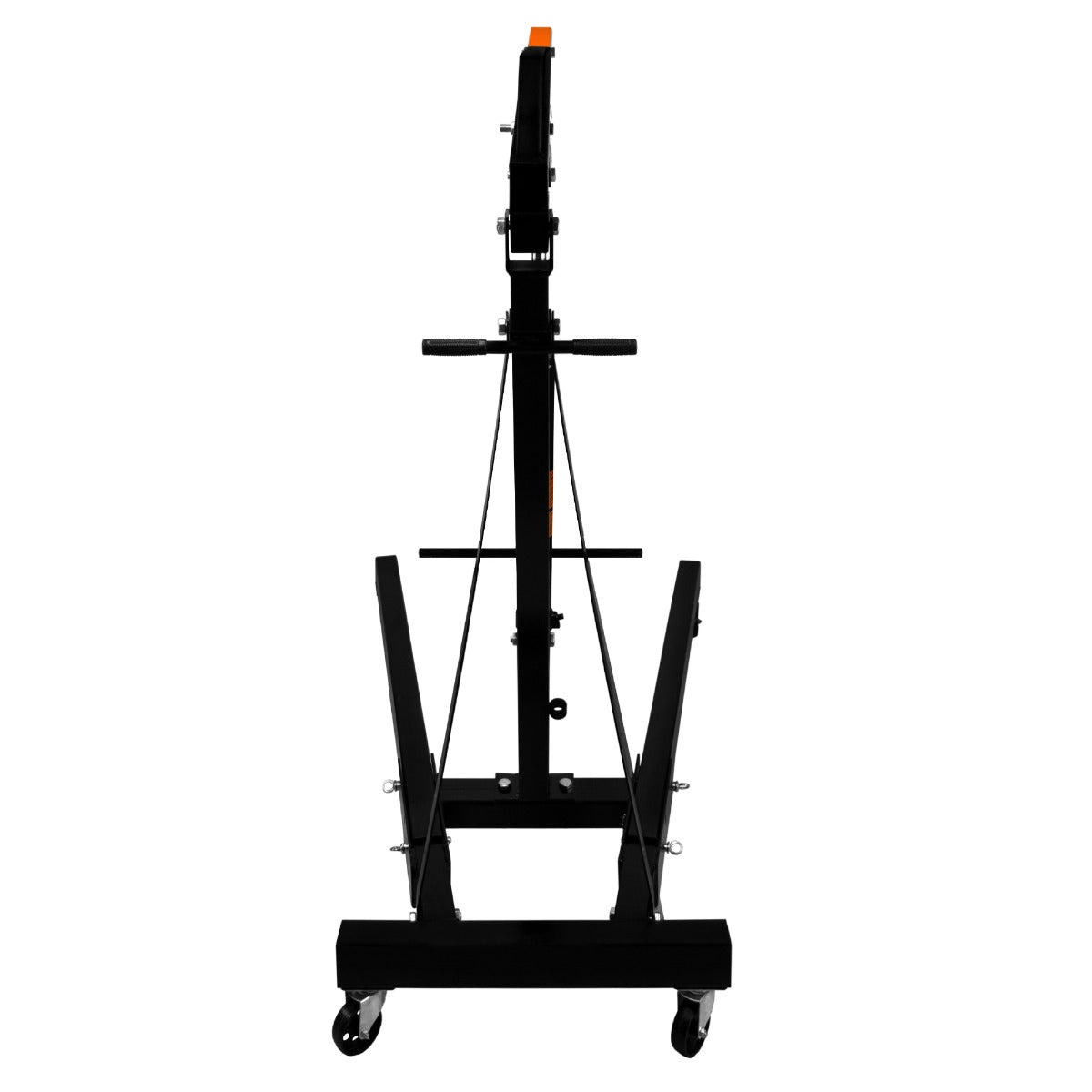 Guindaste motorizado T-Mech de 1 tonelada com pernas dobrá veis, 6 rodas + 4 posições de braço de lança