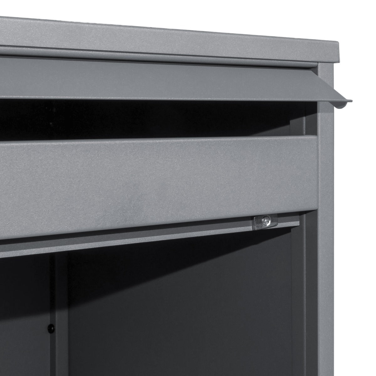 Caixa de Correio XL Anti-Roubo Cinzenta