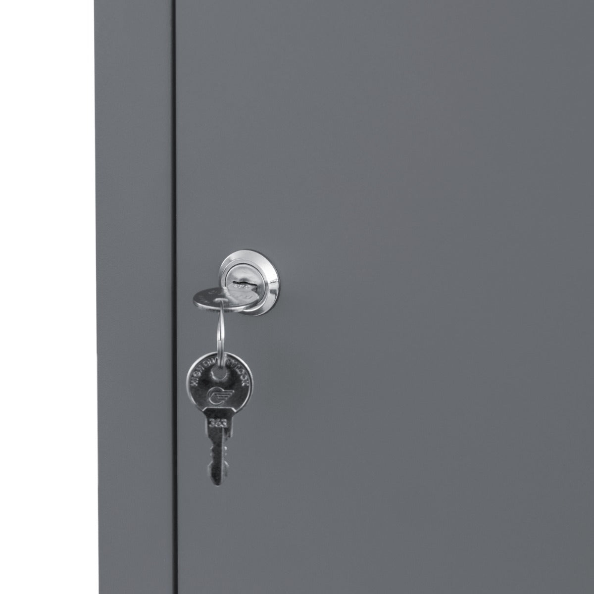 Caixa de Correio XL Anti-Roubo Cinzenta