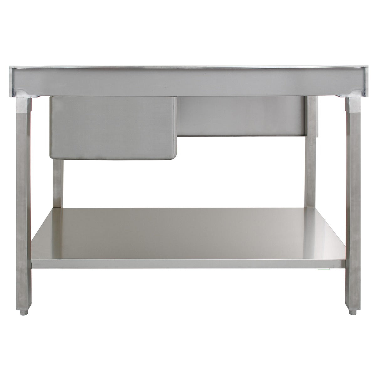 Pia de cozinha KuKoo em aço inoxidá vel - escorredor esquerdo