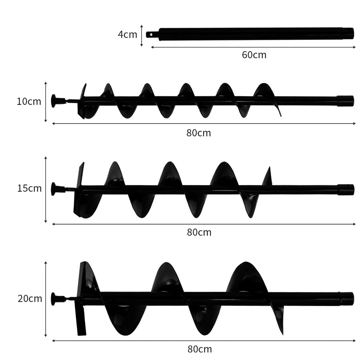Broca de terra com trado T-Mech