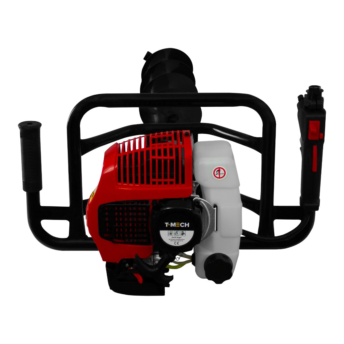 Trado terrestre T-Mech e pregador de poste de 120 mm de 4 tempos