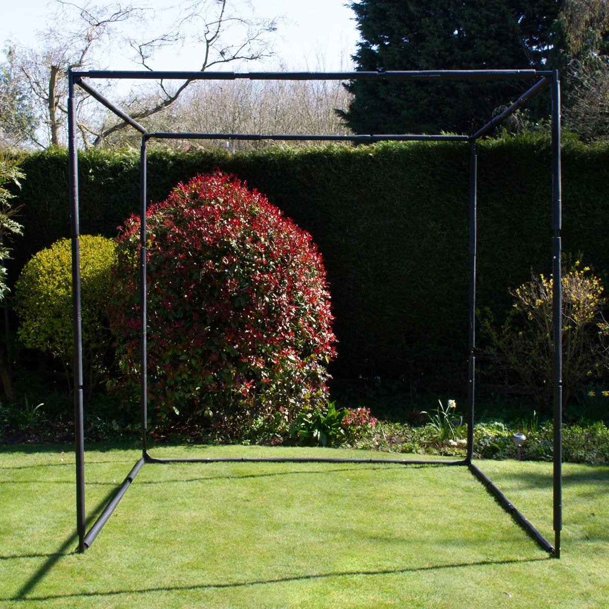 Gaiola e rede para prá tica de golfe