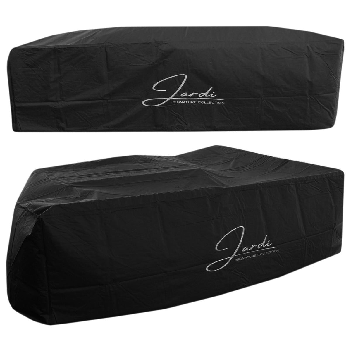 Conjunto de móveis de jardim de canto de vime - preto