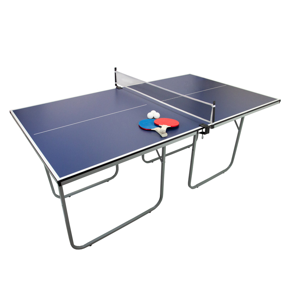 Mesa de Ping Pong Dobrável com Acessórios