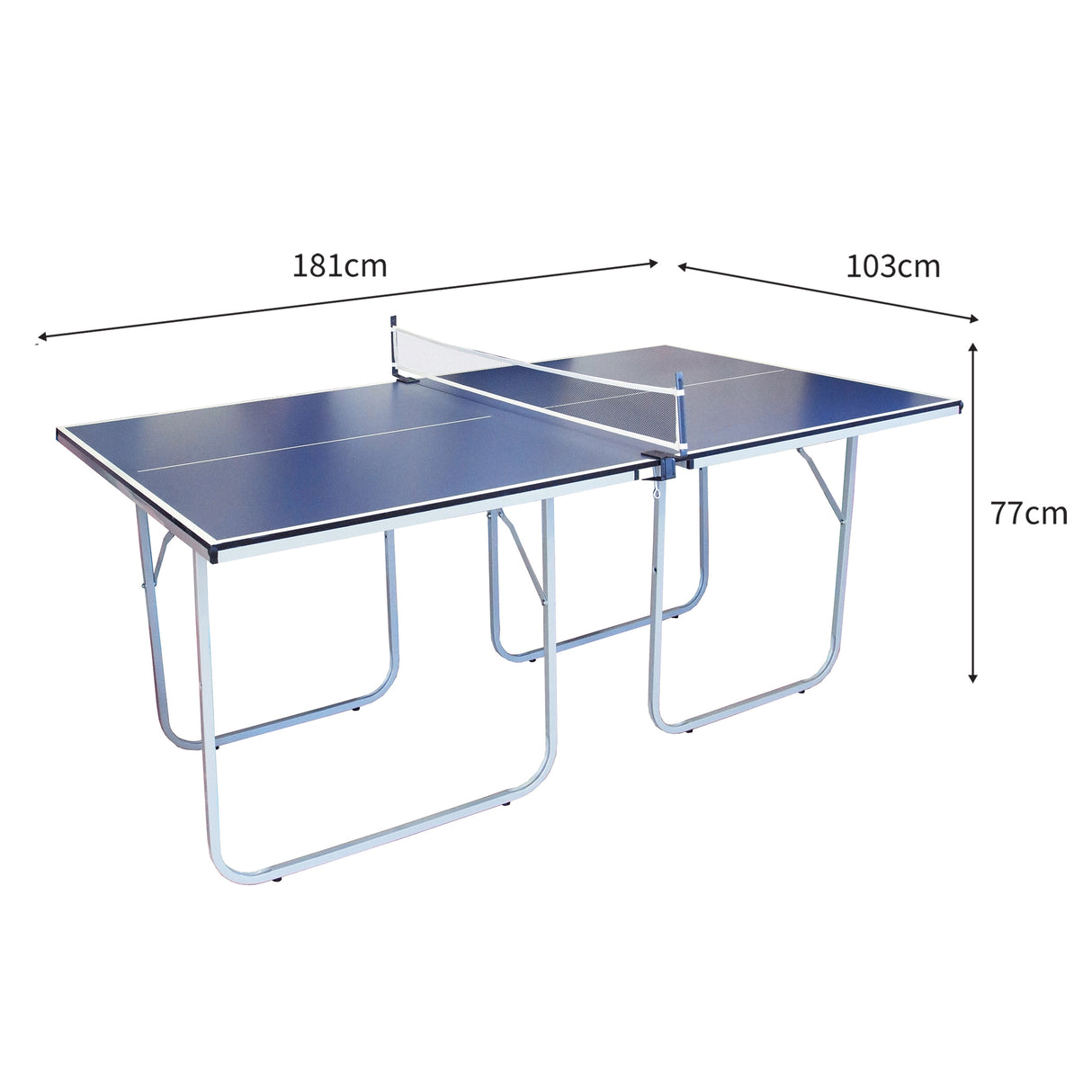 Mesa de Ping Pong Dobrável com Acessórios
