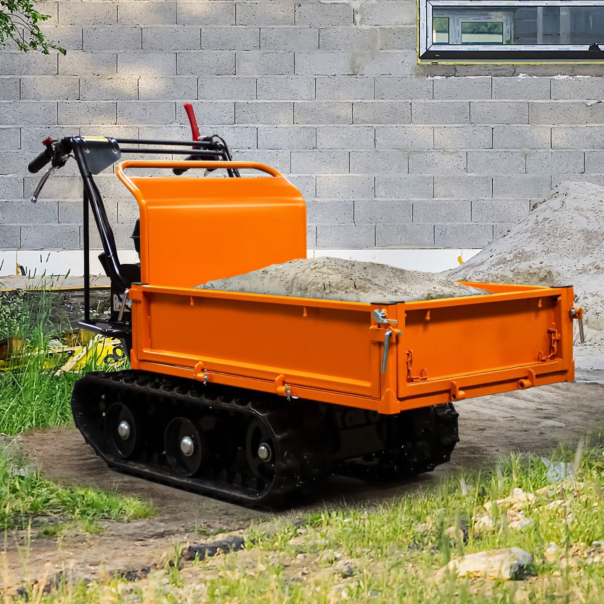 Transportador de empilhadeira elétrica mini dumper