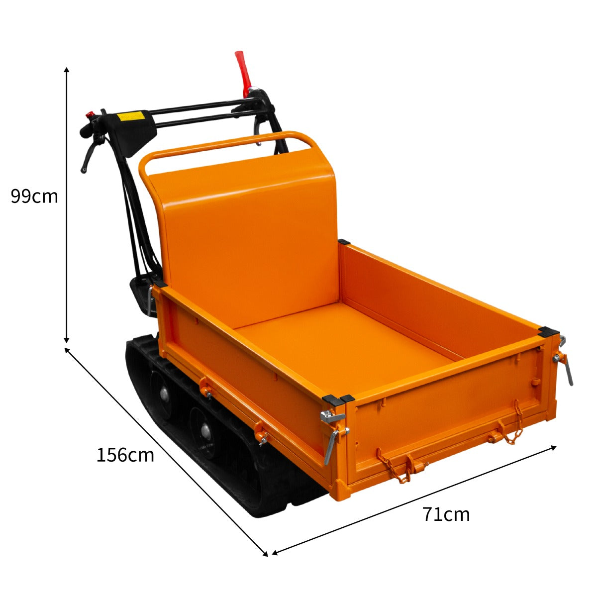 Transportador de empilhadeira elétrica mini dumper