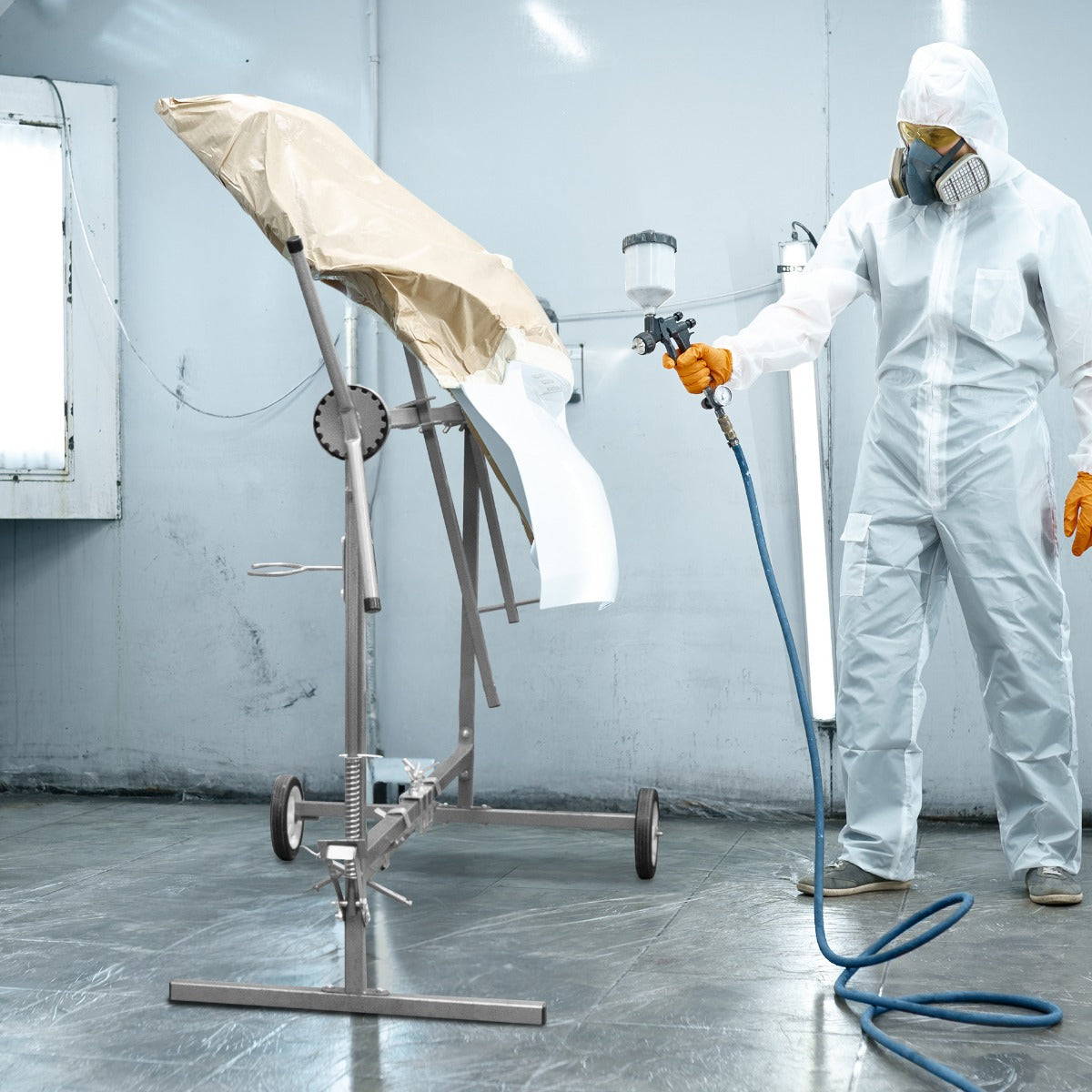 Suporte giratório para painel de pintura T-Mech para reparo corporal