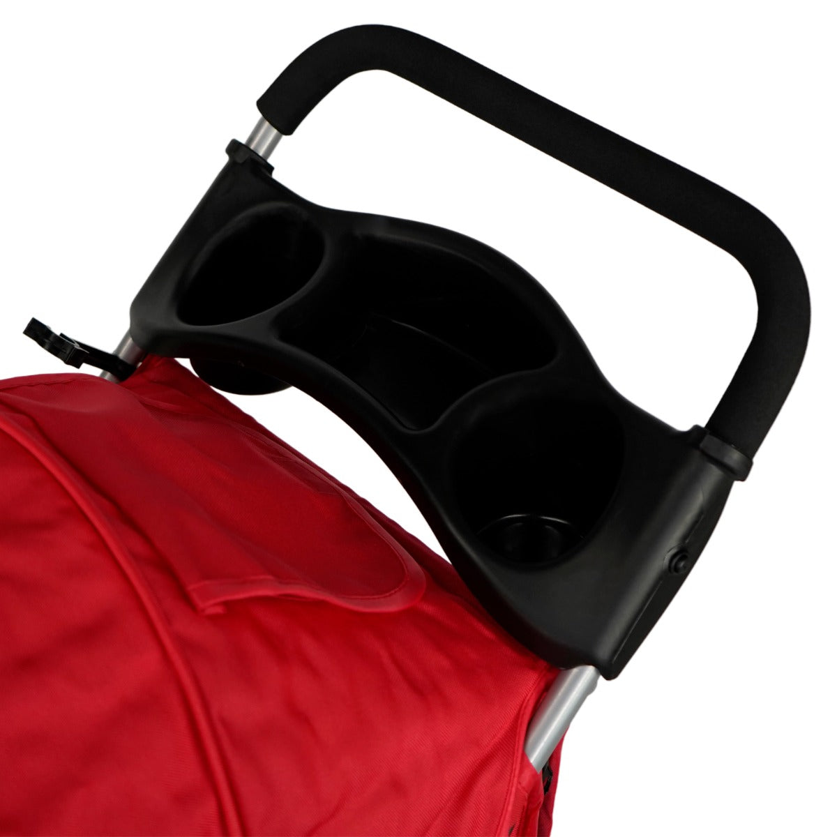 Carrinho para Animais de Estimação com Capa de Chuva - Vermelho