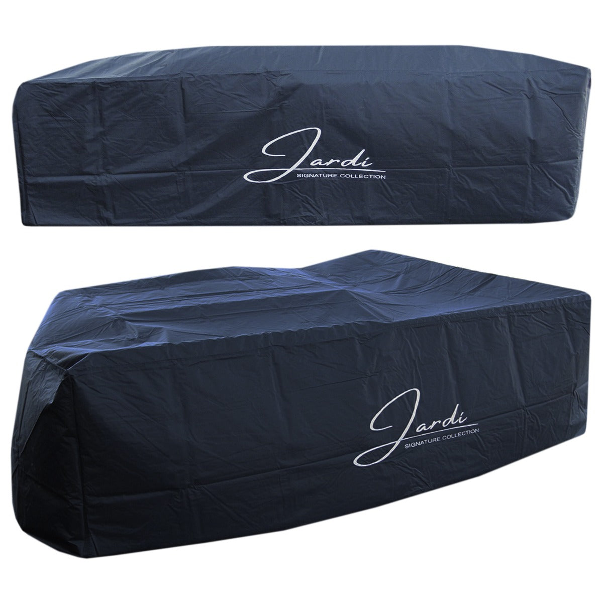 Conjunto de móveis de jardim de canto de vime - cinza