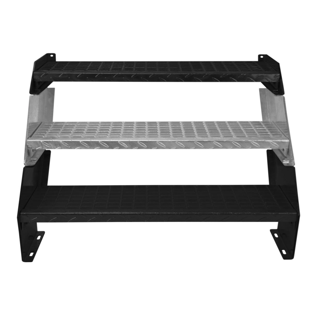 Degrau adicional de aço galvanizado ? 900 mm de largura