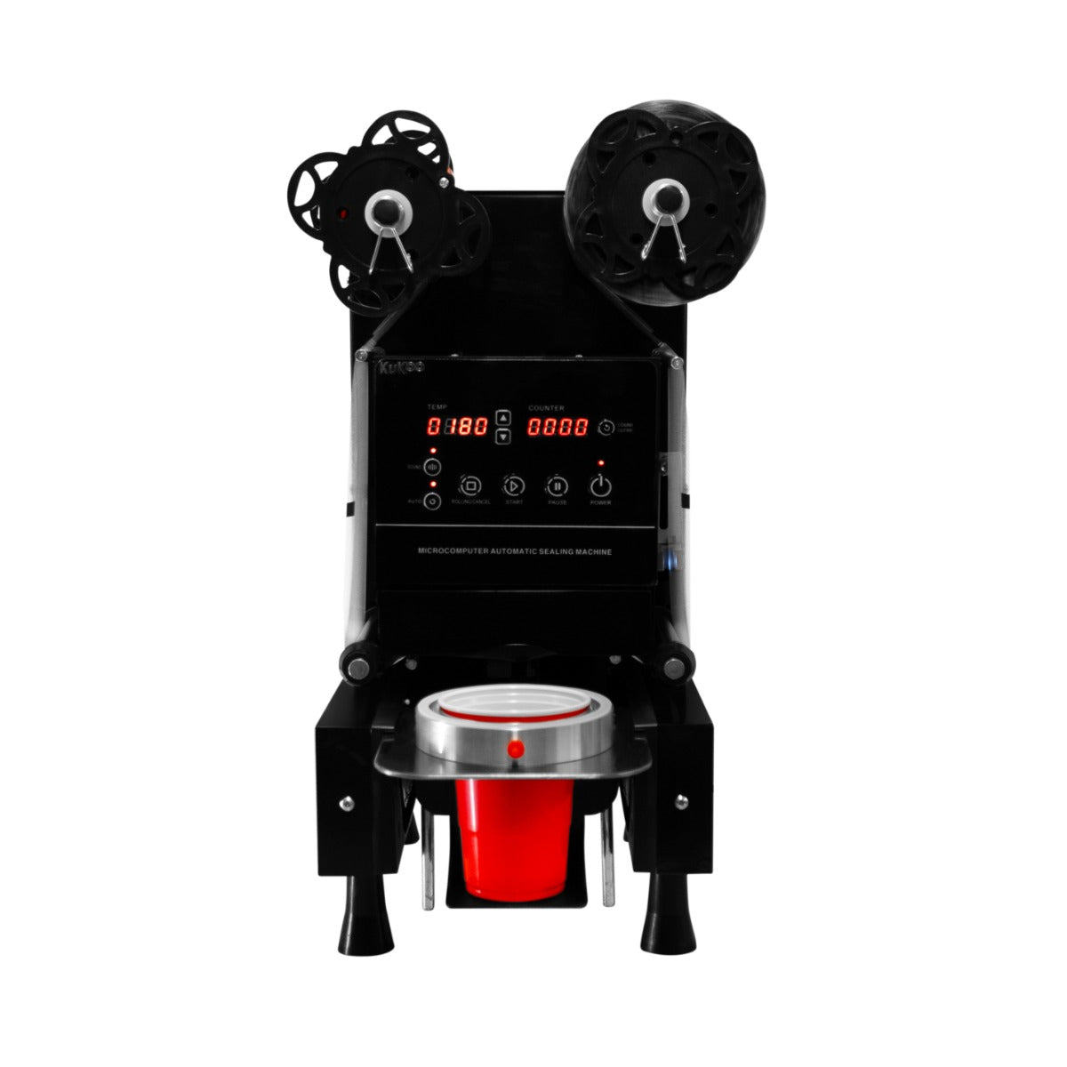 Aferidor e abanador automá tico para copos de chá com bolhas