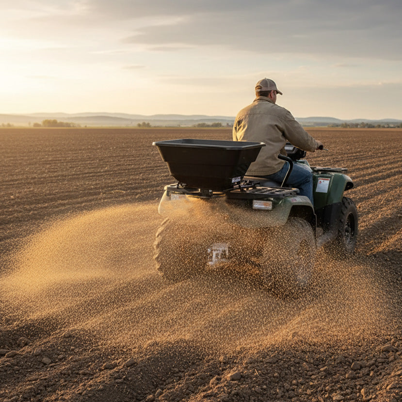 Espalhador para ATV/Todo-o-terreno – Tremonha 43,5L em polietileno