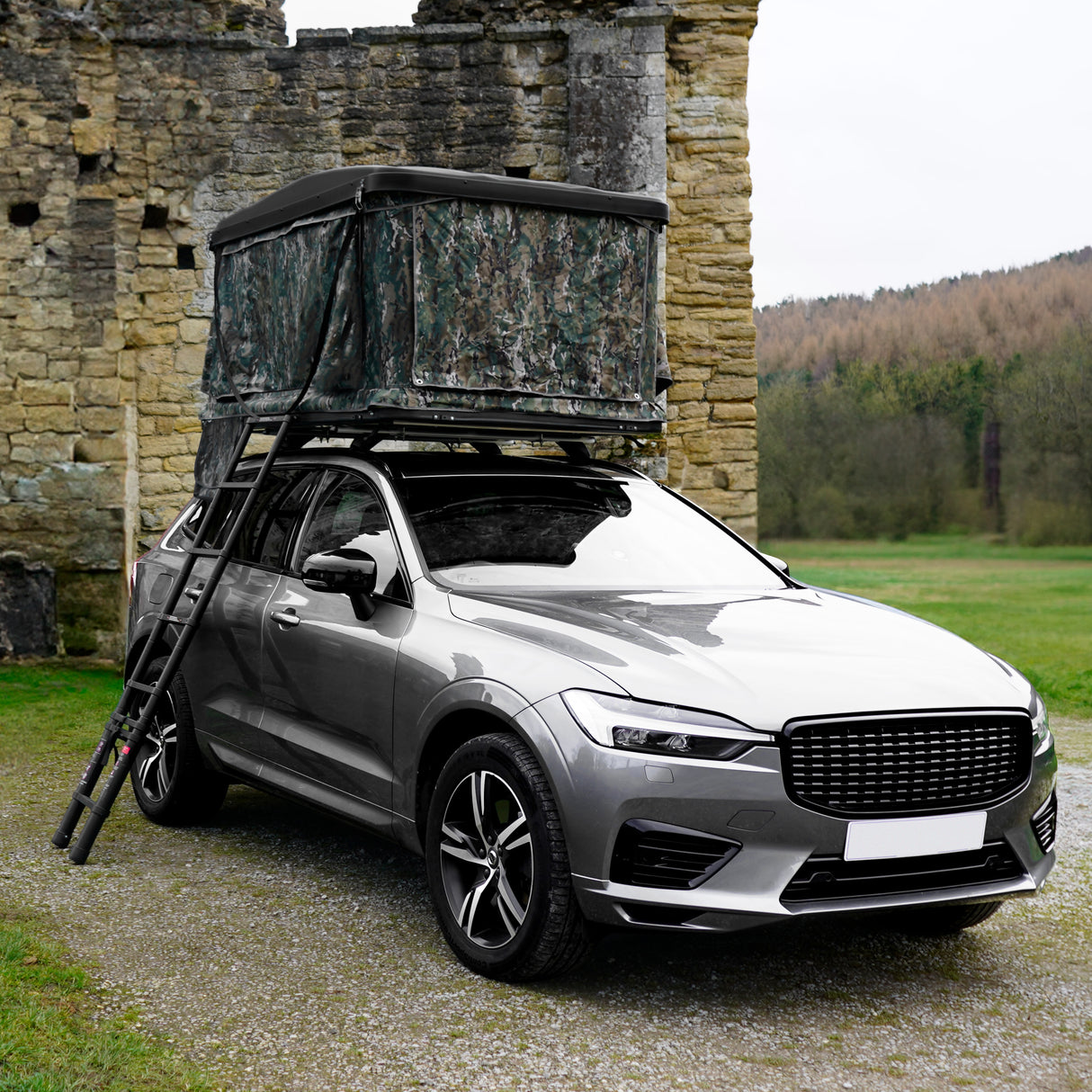 Tenda de teto para carro - camuflagem