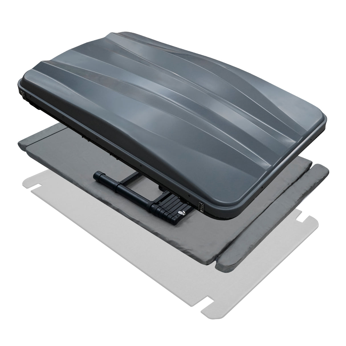 Tenda de teto para carro - cinza