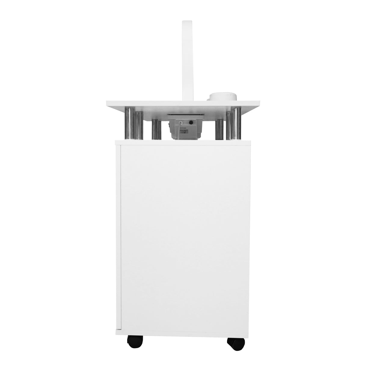 Mesa de manicure profissional com lâmpada LED em forma de meia-lua