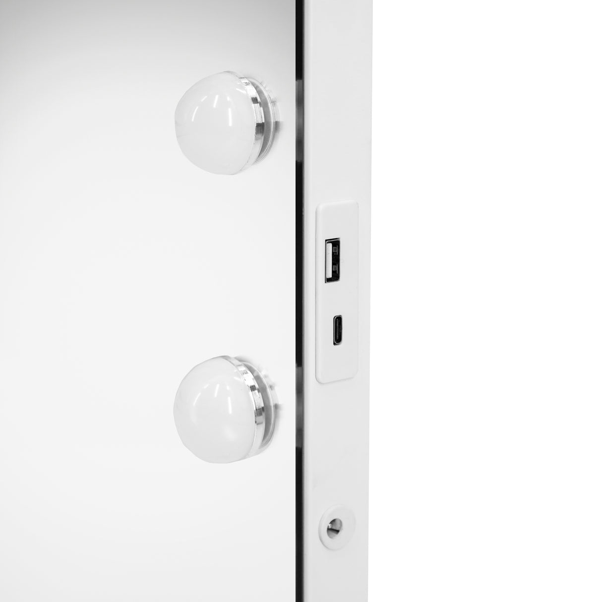 Espelho HOLLYWOOD 58 x 46cm com Luz LED & Alto-Falante Bluetooth