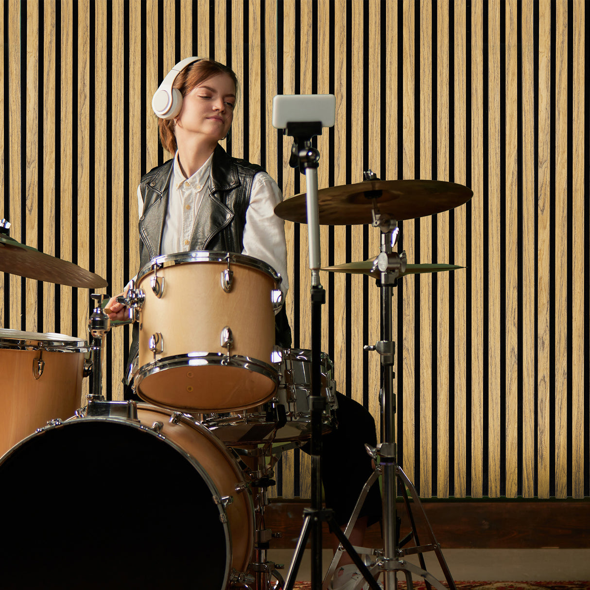 Painéis Acústicos de Parede - Carvalho x 2 unidades