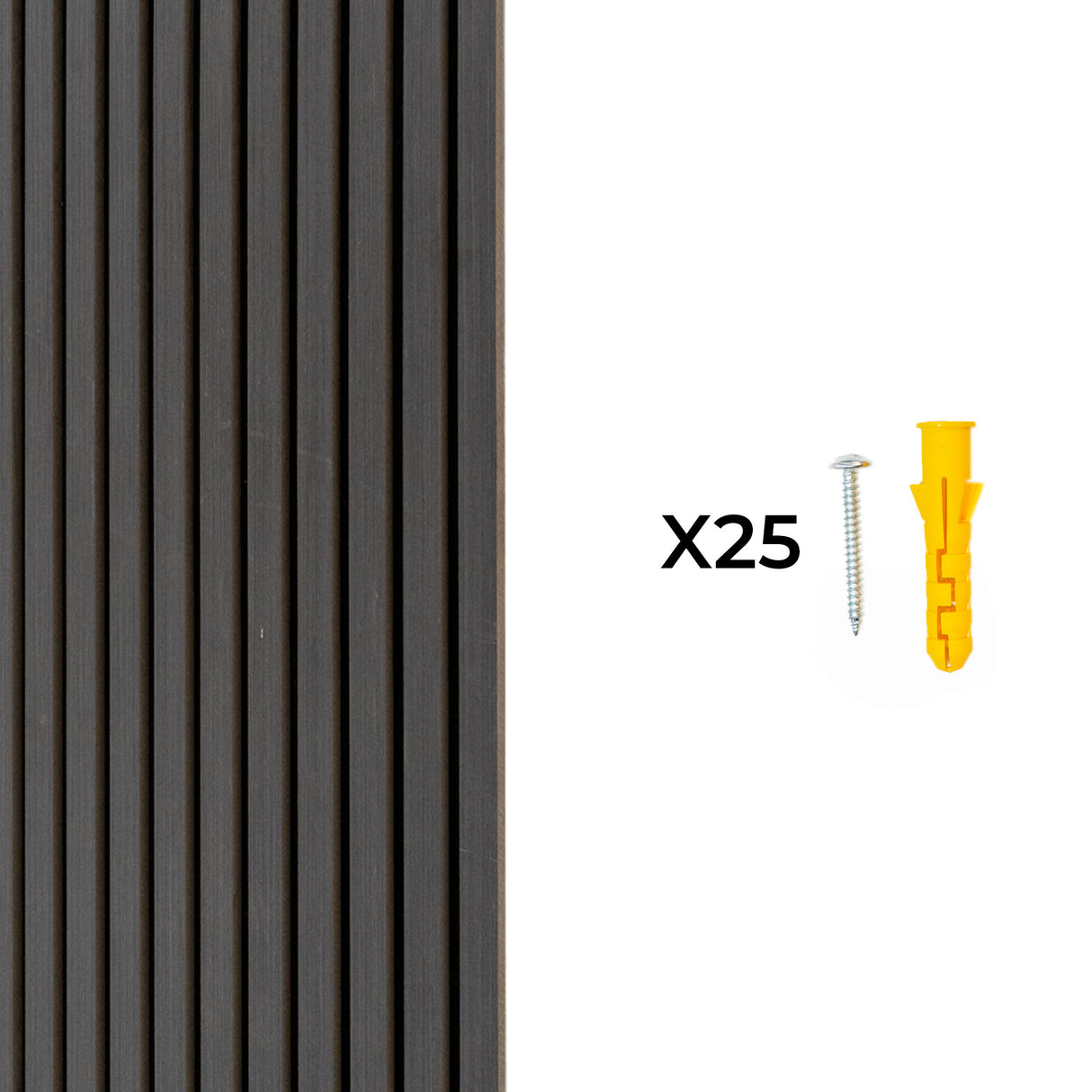 Painéis Acústicos de Parede - Cinzento Antracite x 2 unidades