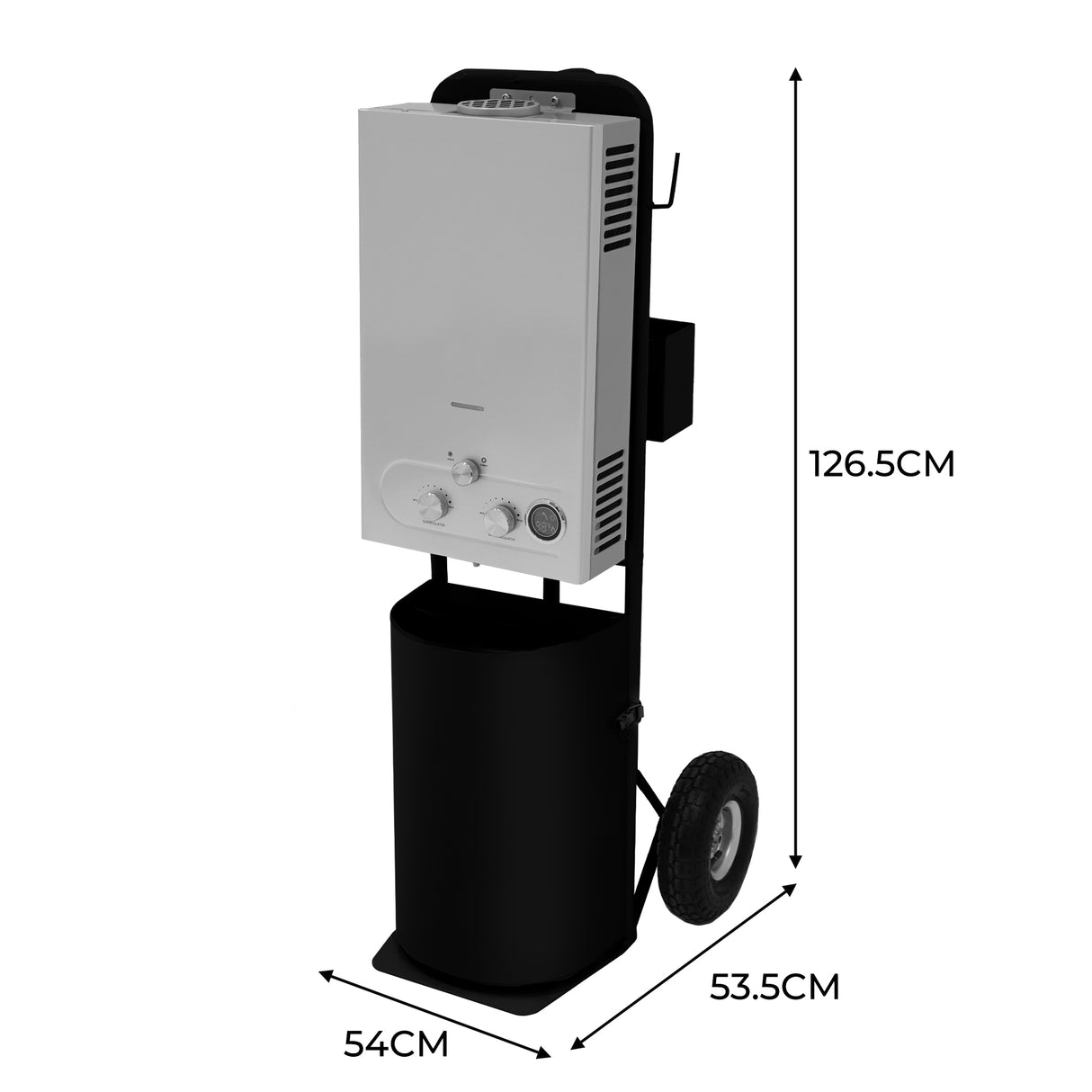 Ducha Portátil para Cavalos Deluxe - Preto